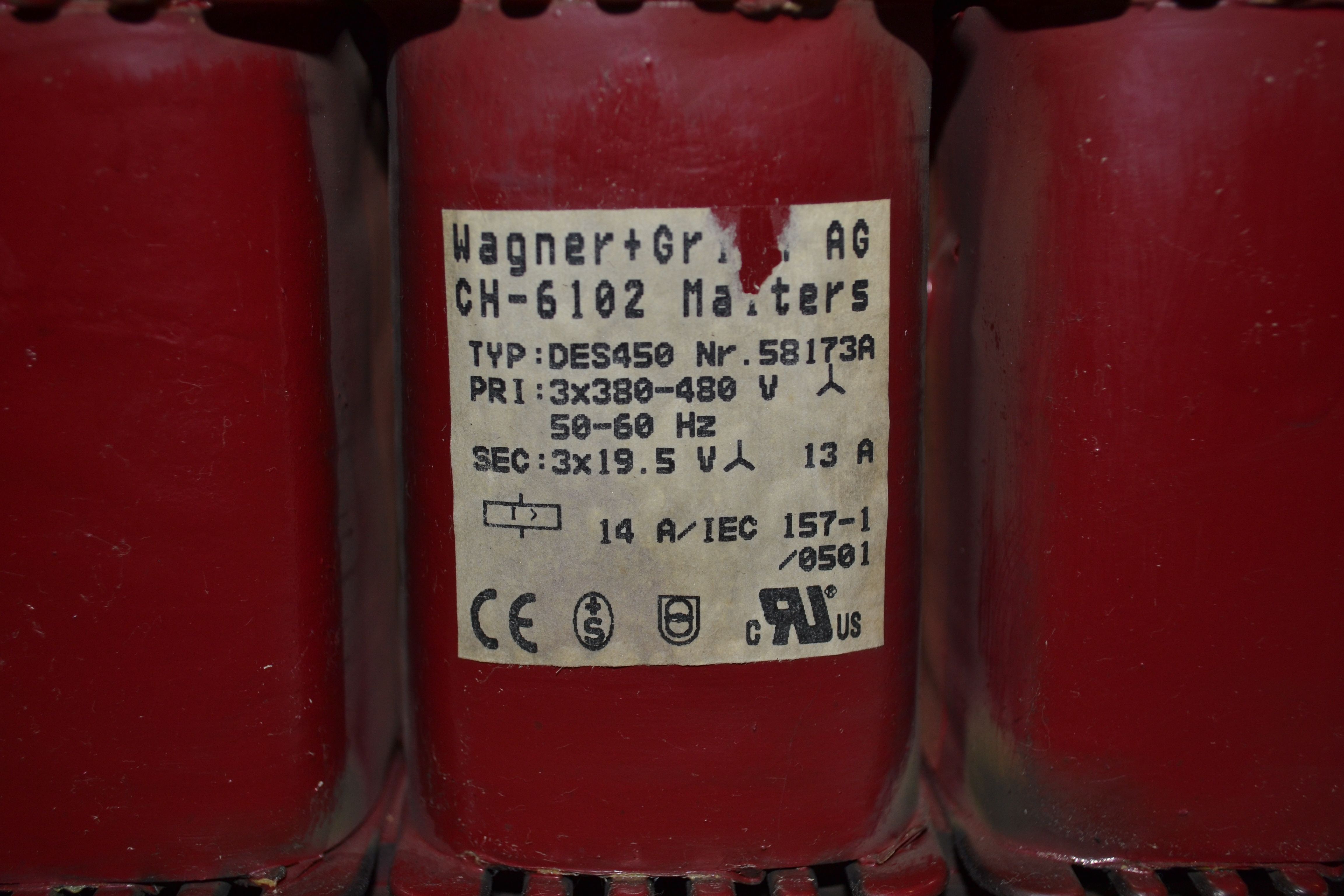WAGNER GRIMM CH-6102 DES450 3X480 TO 24V